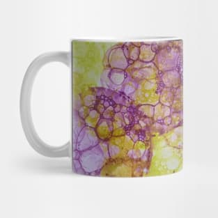 Bubble Flowers Abstract in Watercolors Mug